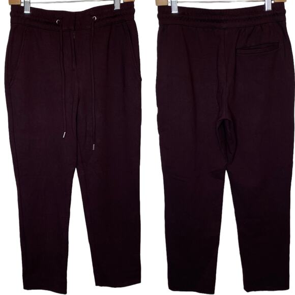 Reiss Eve Formal Jogger Burgundy Pull On Pants size 4 - Picture 1 of 6